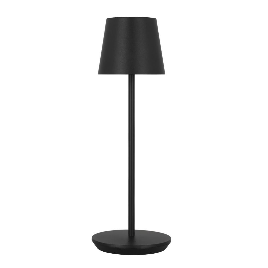 Black floor lamp with sleek modern design