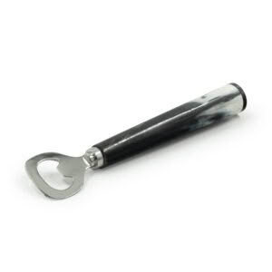 Marble handle bottle opener on white background