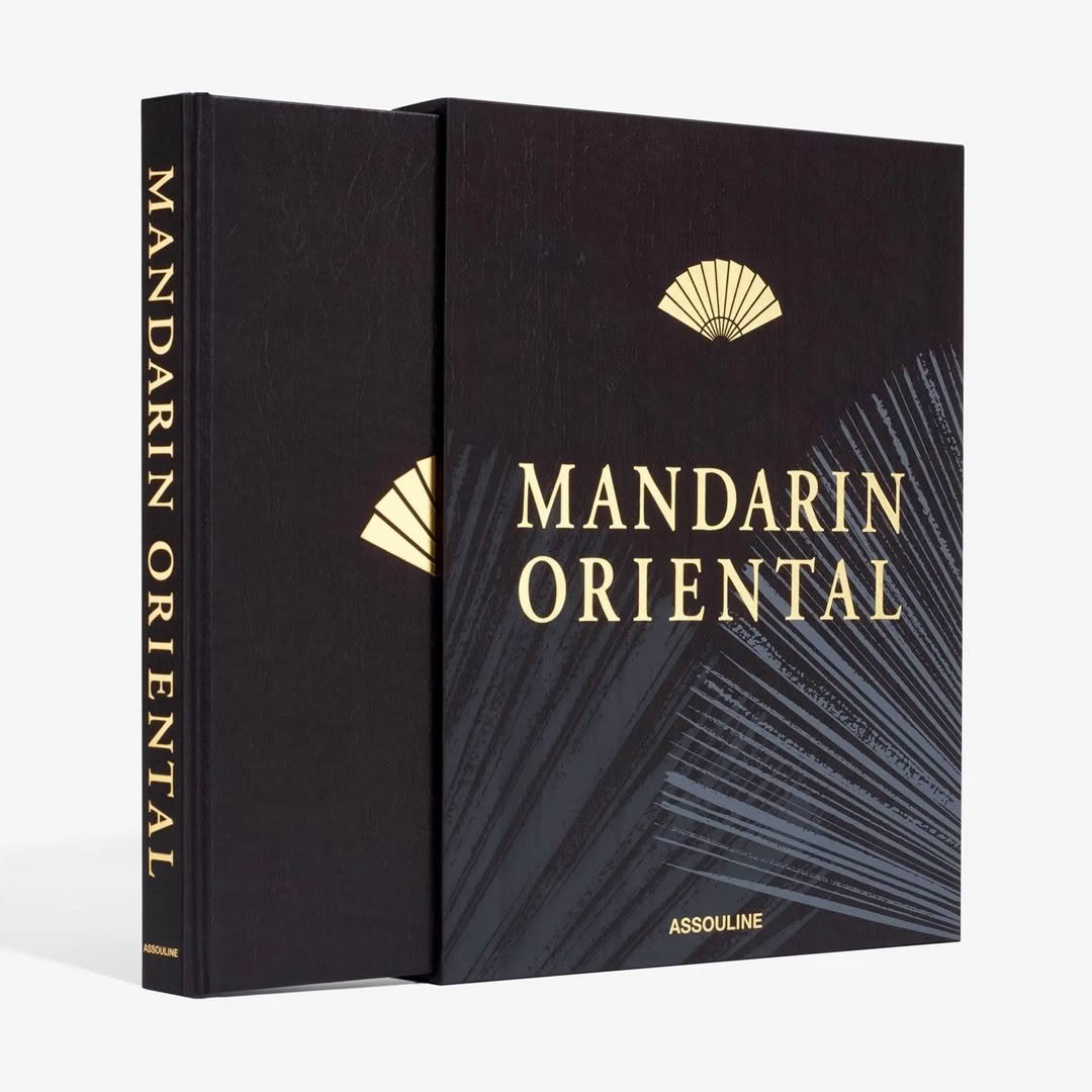 Mandarin Oriental books with logo on cover