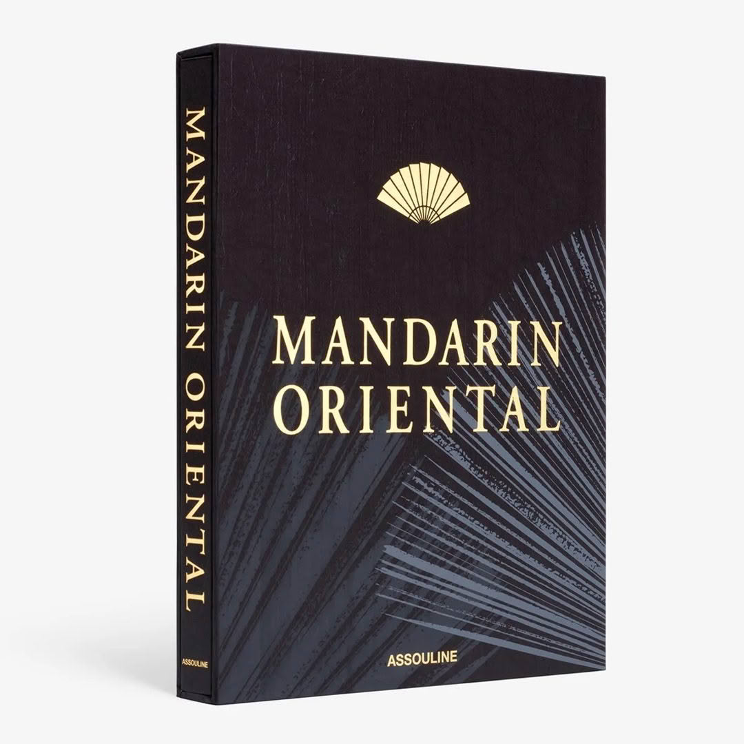 Mandarin Oriental book cover with logo and dark design