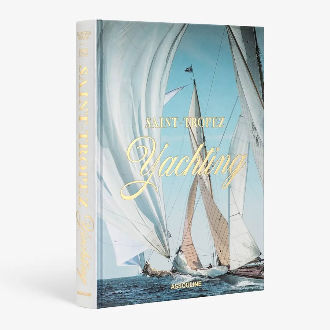 Saint-Tropez Yachting book with sailboat cover