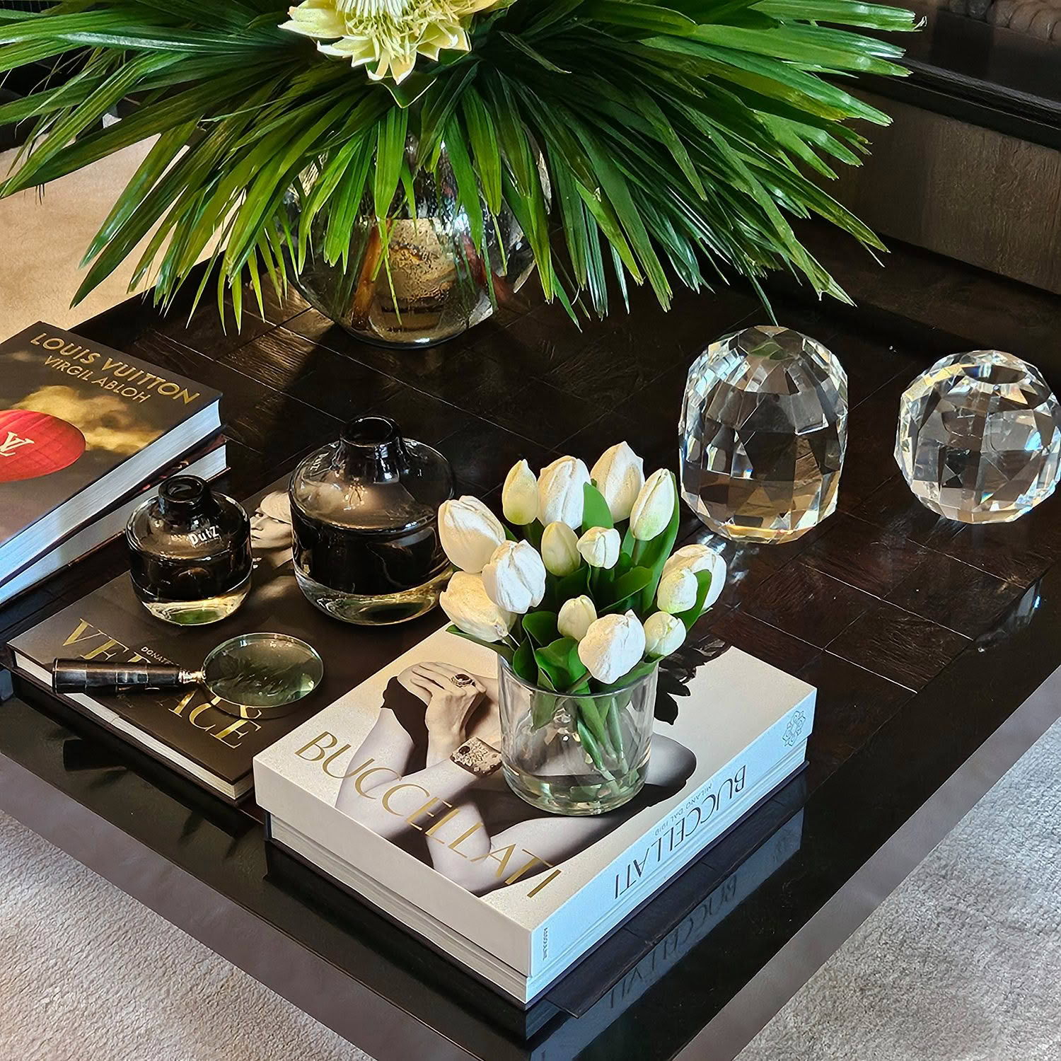 Custom Made Coffee Table & fine art books and sculptures, Brown Residence Chch NZ by Trenzseater Interiors