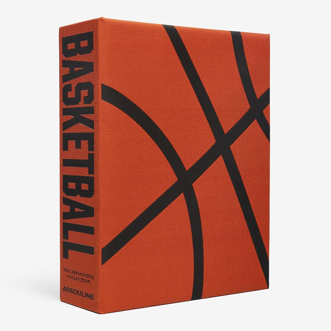 Orange basketball-themed book cover design