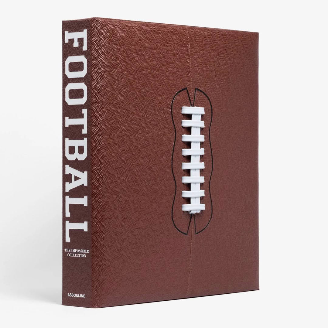 Football-themed book cover, titled 'The Impossible Collection'
