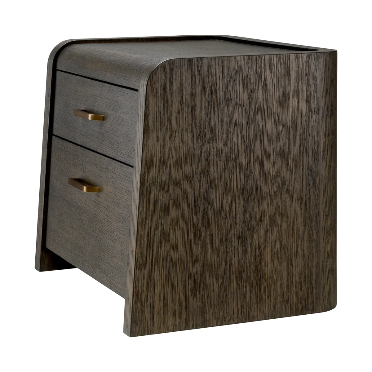 Joane Nightstand_4 Dark wooden bedside table with two drawers