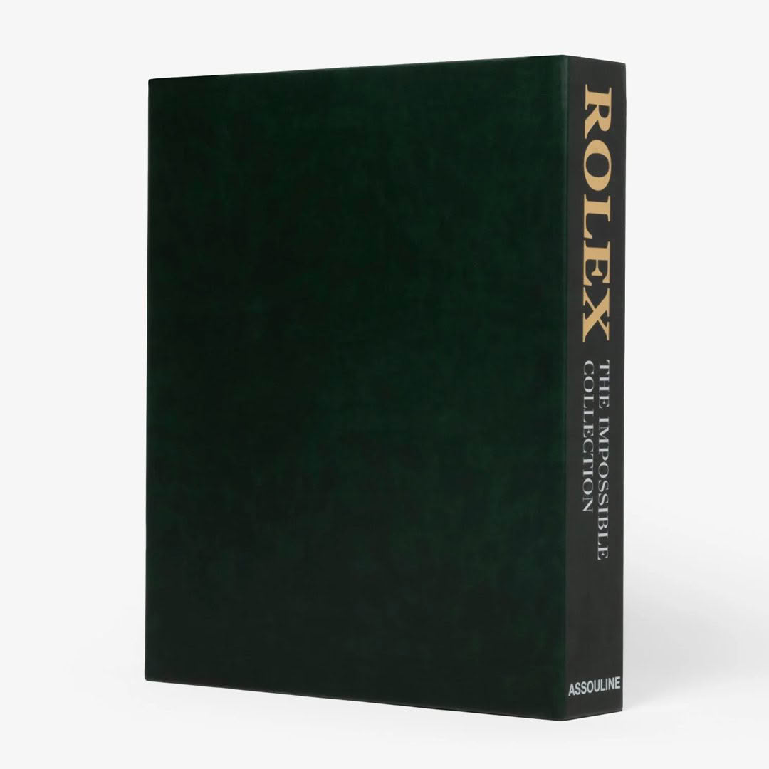 Rolex book cover by Assouline on white background