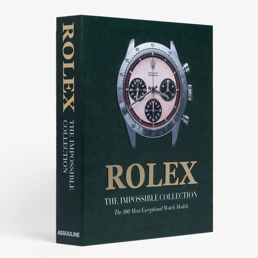 Rolex book cover featuring a watch illustration
