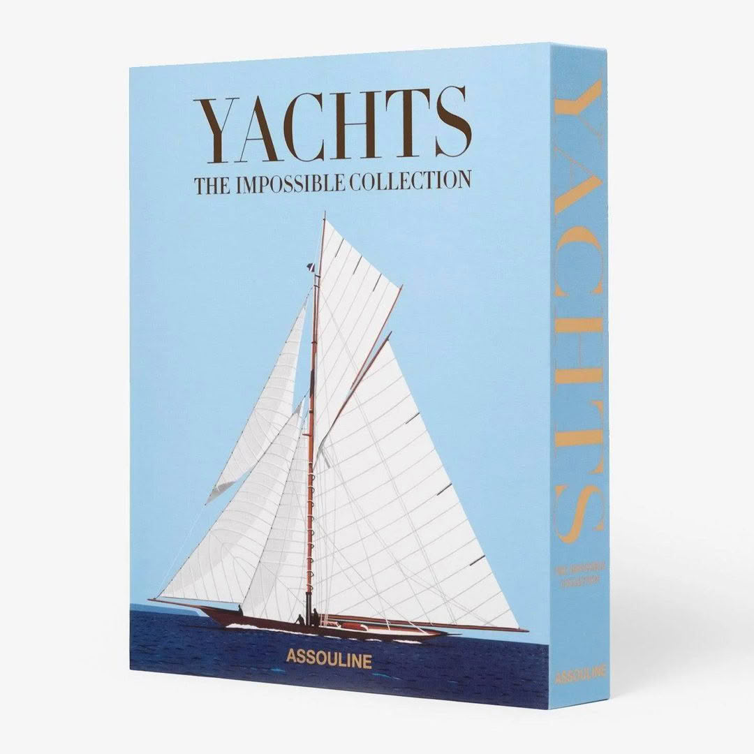 Book cover titled 'Yachts: The Impossible Collection'