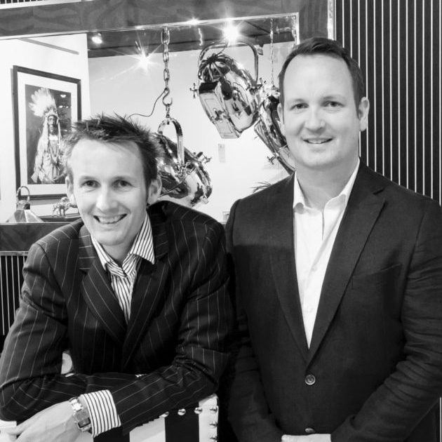 Award winning Interior Designer Ben Lewis, with brother Hamish Lewis, at the Trenzseater Auckland Interiors Studio in Parnell