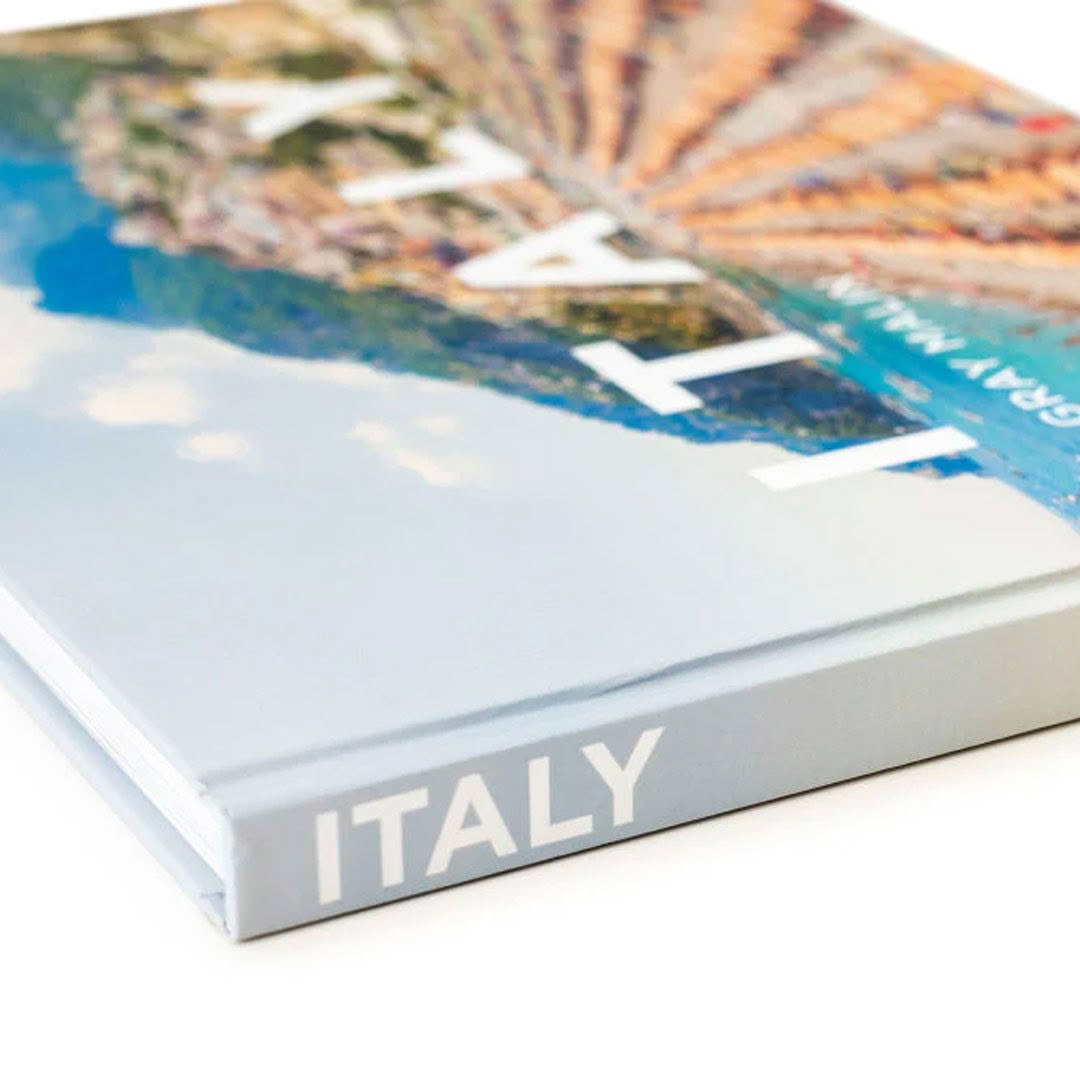 Travel guidebook cover featuring Italy