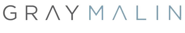 Gray Malin logo in light gray serif font