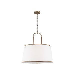 Elegant ceiling pendant light with white shade