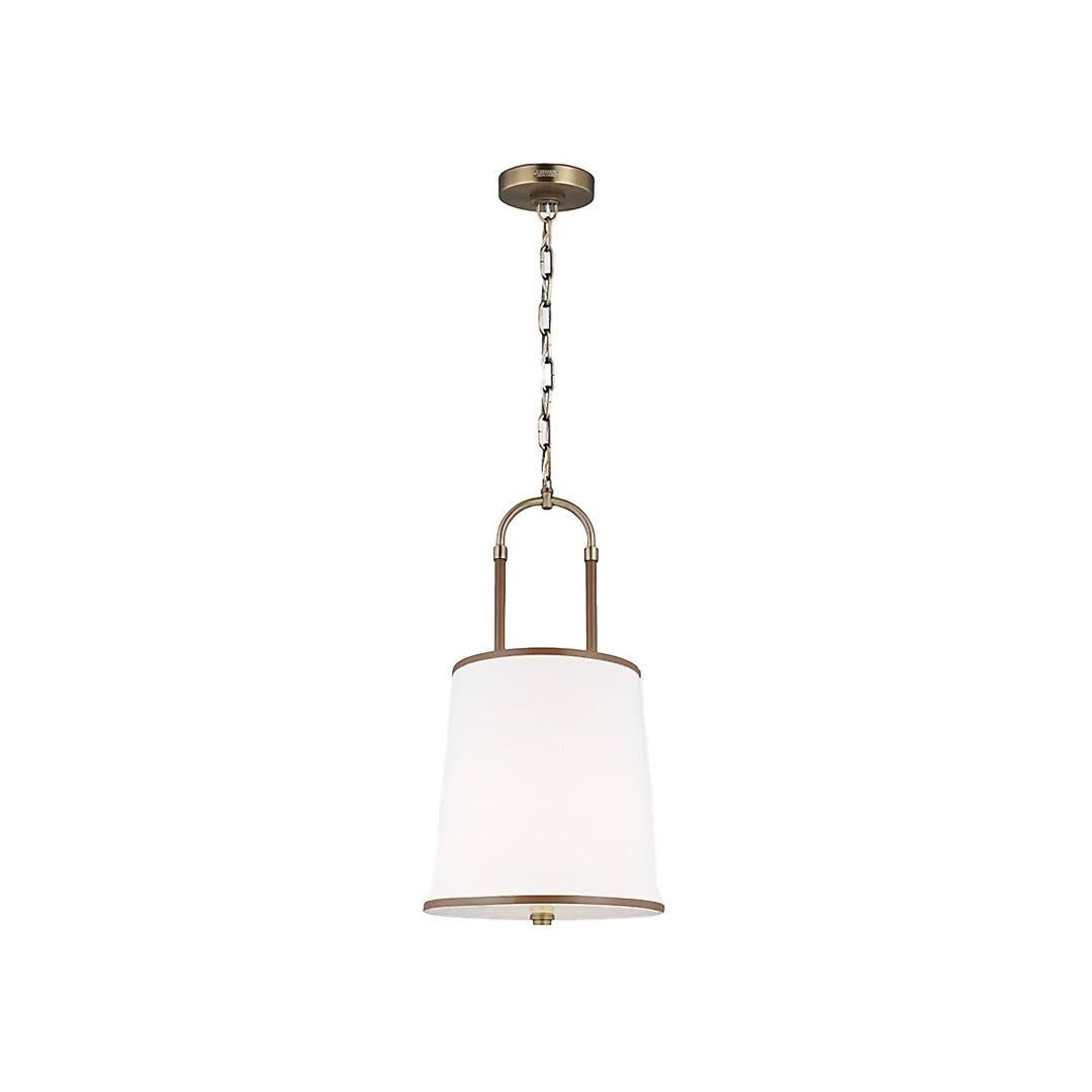 Elegant hanging pendant light with frosted glass shade