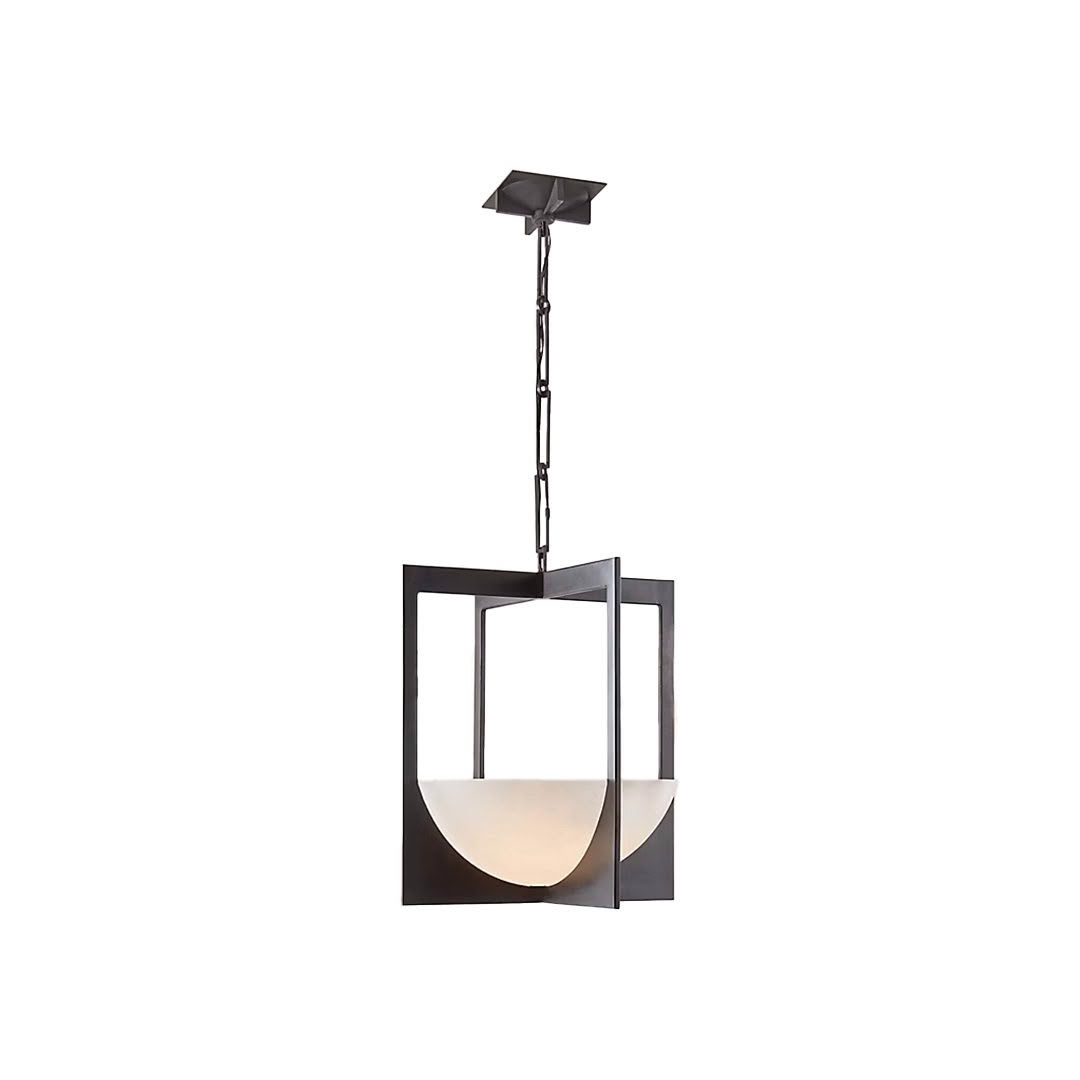 Modern geometric hanging pendant light fixture