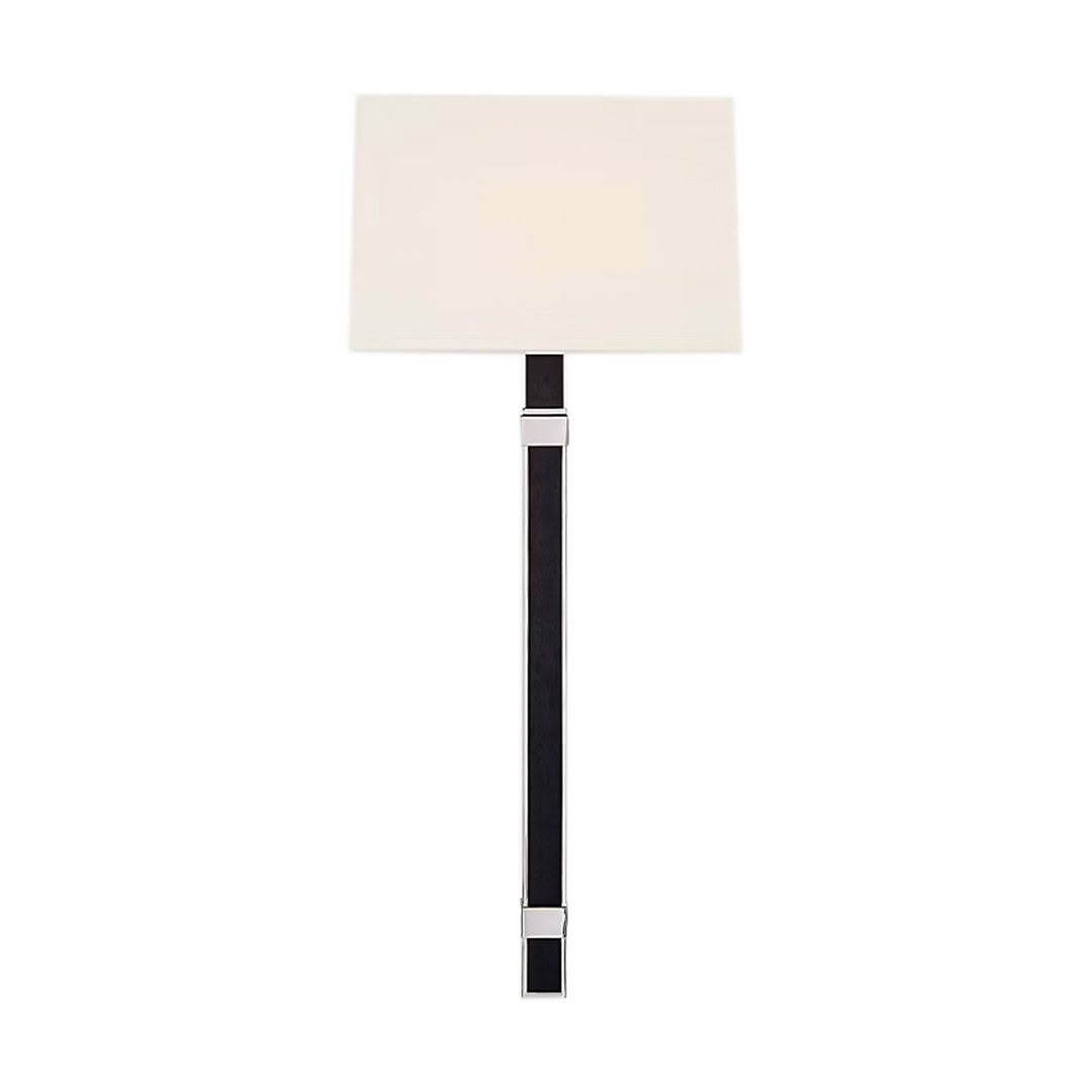 Minimalist black floor lamp with rectangular shade