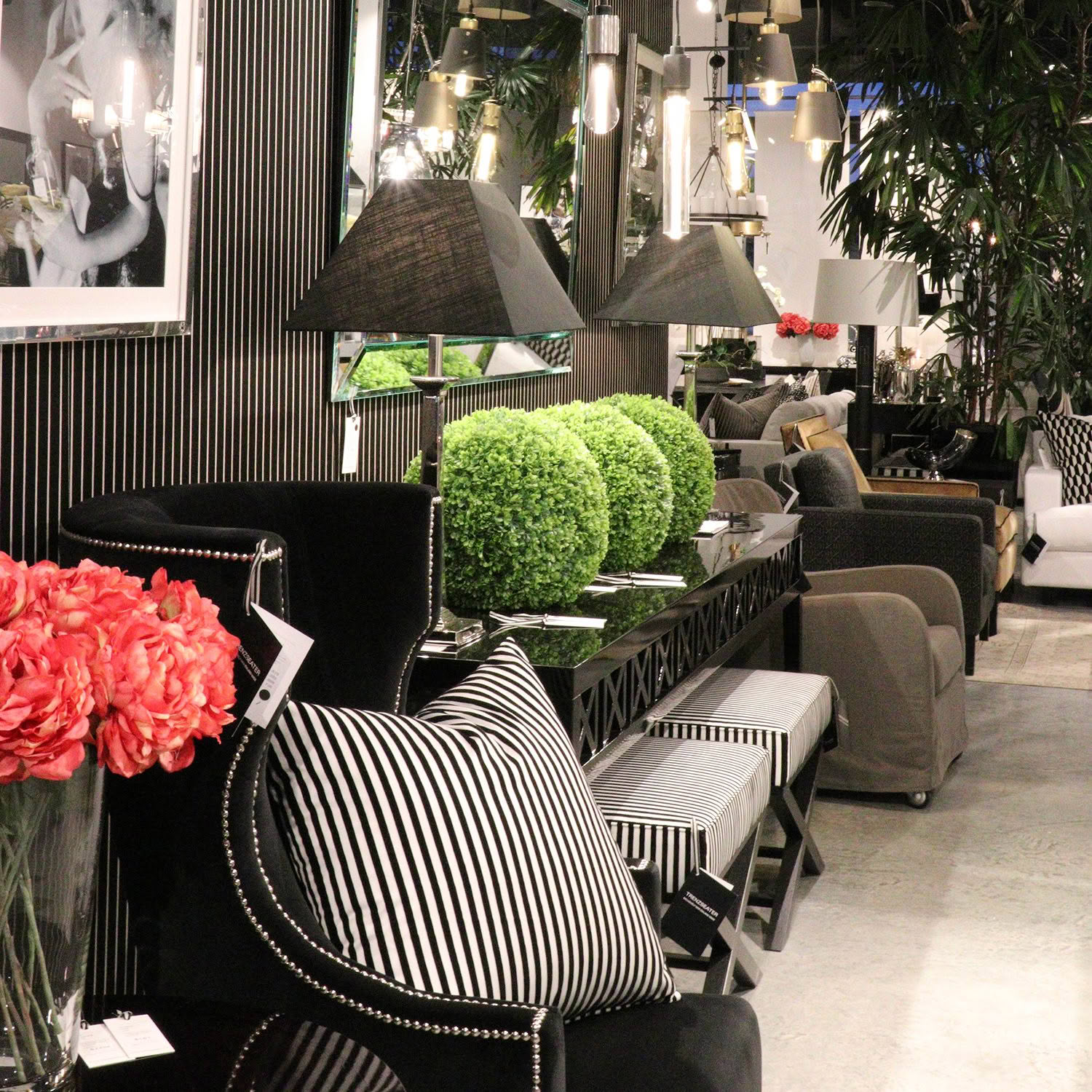 Funriture displays at Trenzseater Luxury interior design showroom in Queenstown NZ