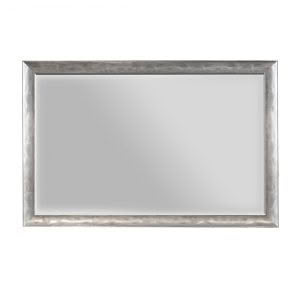 Elegant rectangular mirror with metallic frame