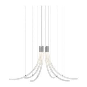 Modern hanging pendant lights with white cords