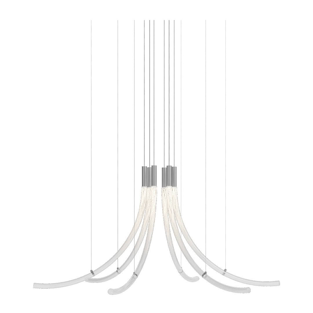 Modern hanging pendant lights with white cords