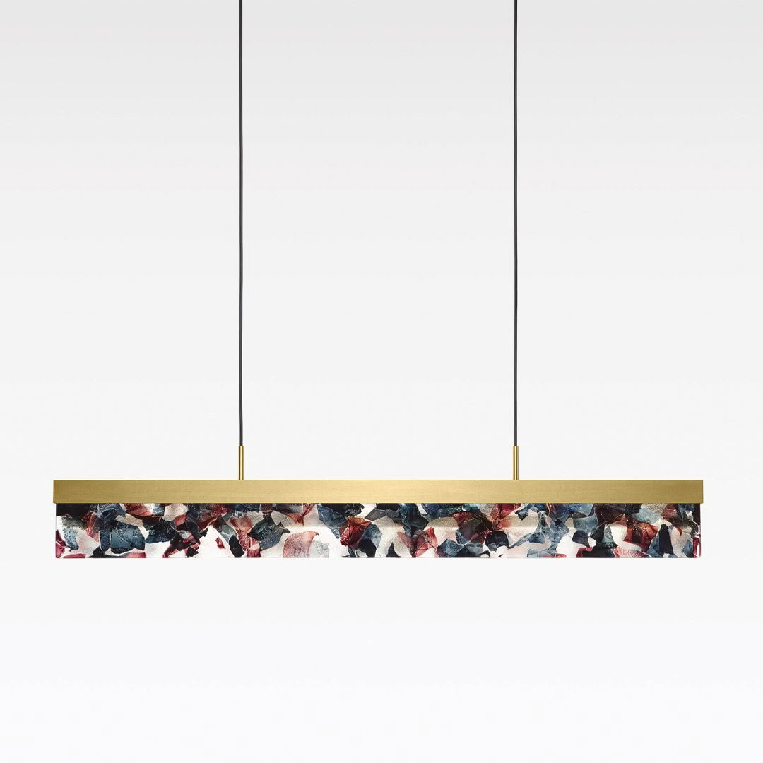 Abstract art designed hanging light fixture