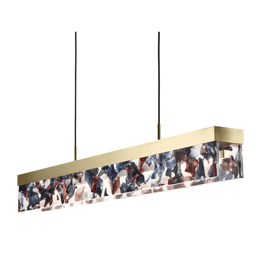 Modern pendant light with abstract design