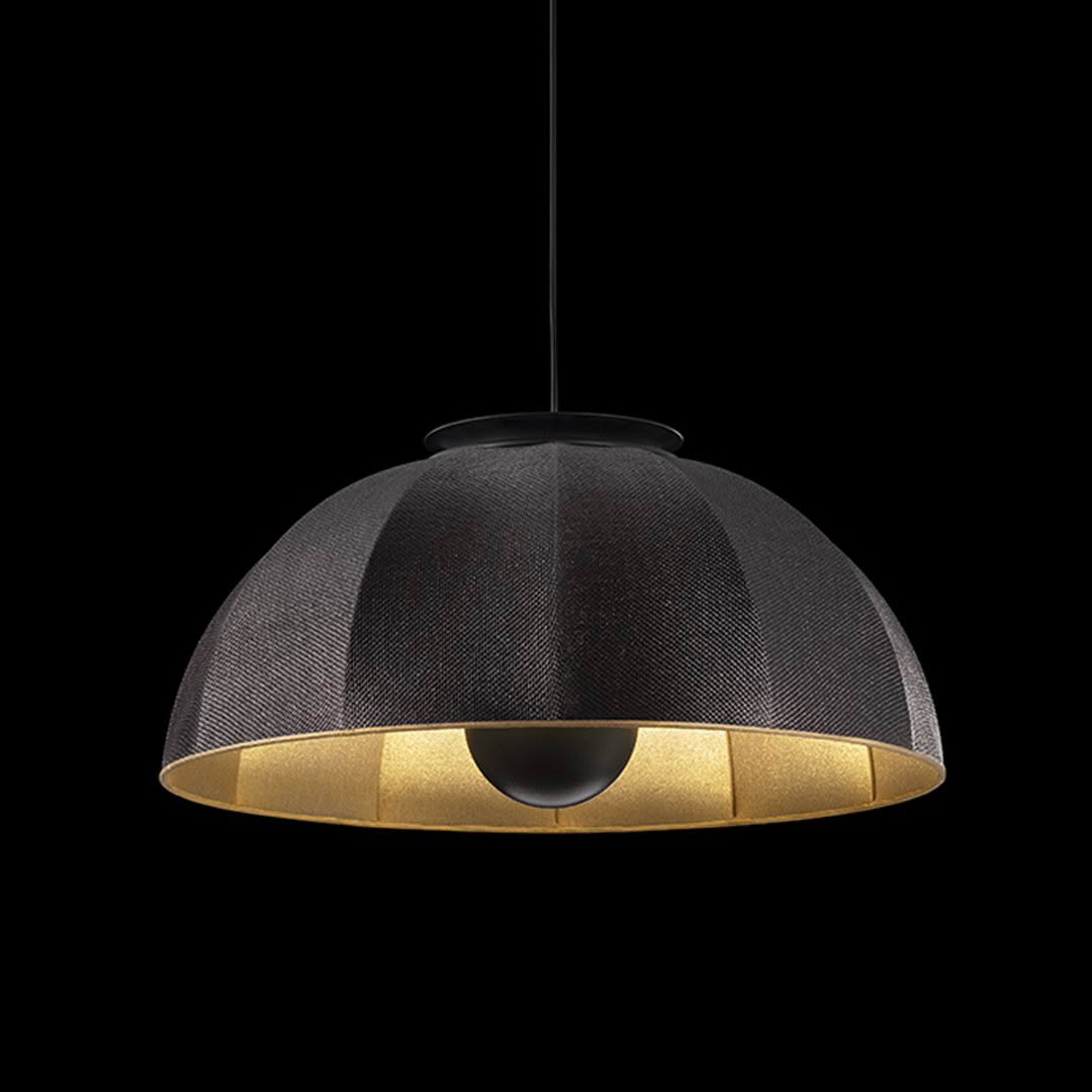 Stylish black and gold hanging pendant lamp