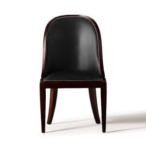 Cutler Dining Side Chair Estate Leather - Black