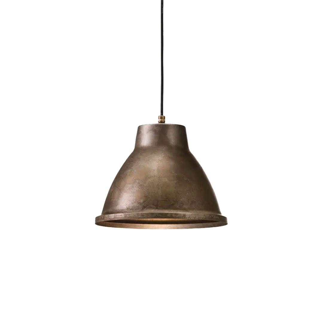 Vintage bronze pendant light hanging
