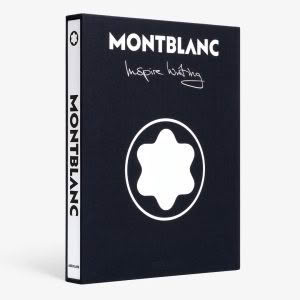 Montblanc book cover with logo and slogan