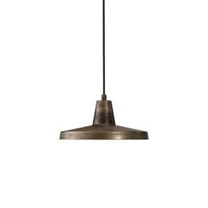 Vintage bronze pendant light isolated on white background