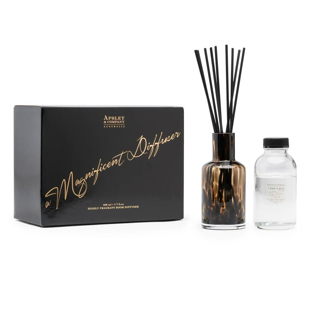 Apsley reed diffuser set with packaging and refills