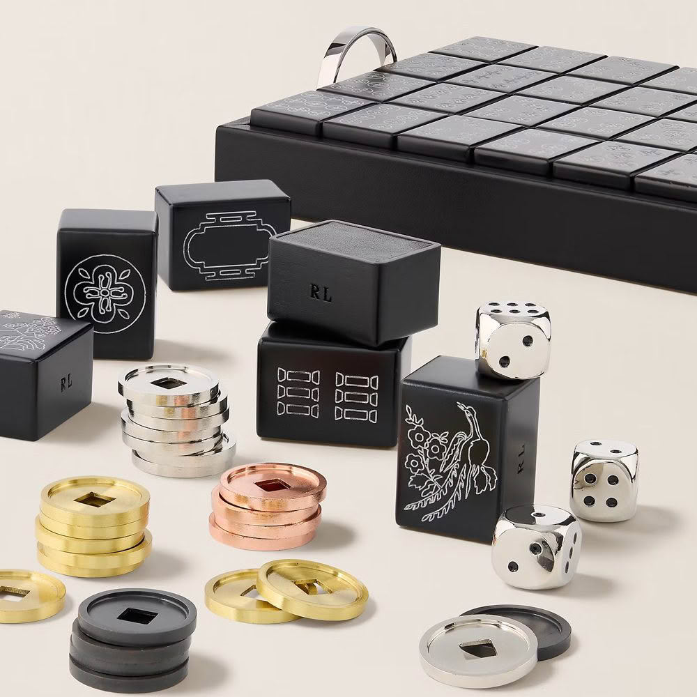 Assorted luxury weighted gaming dice and accessories