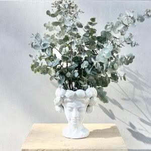 LEMON HEAD VASE - WHITE