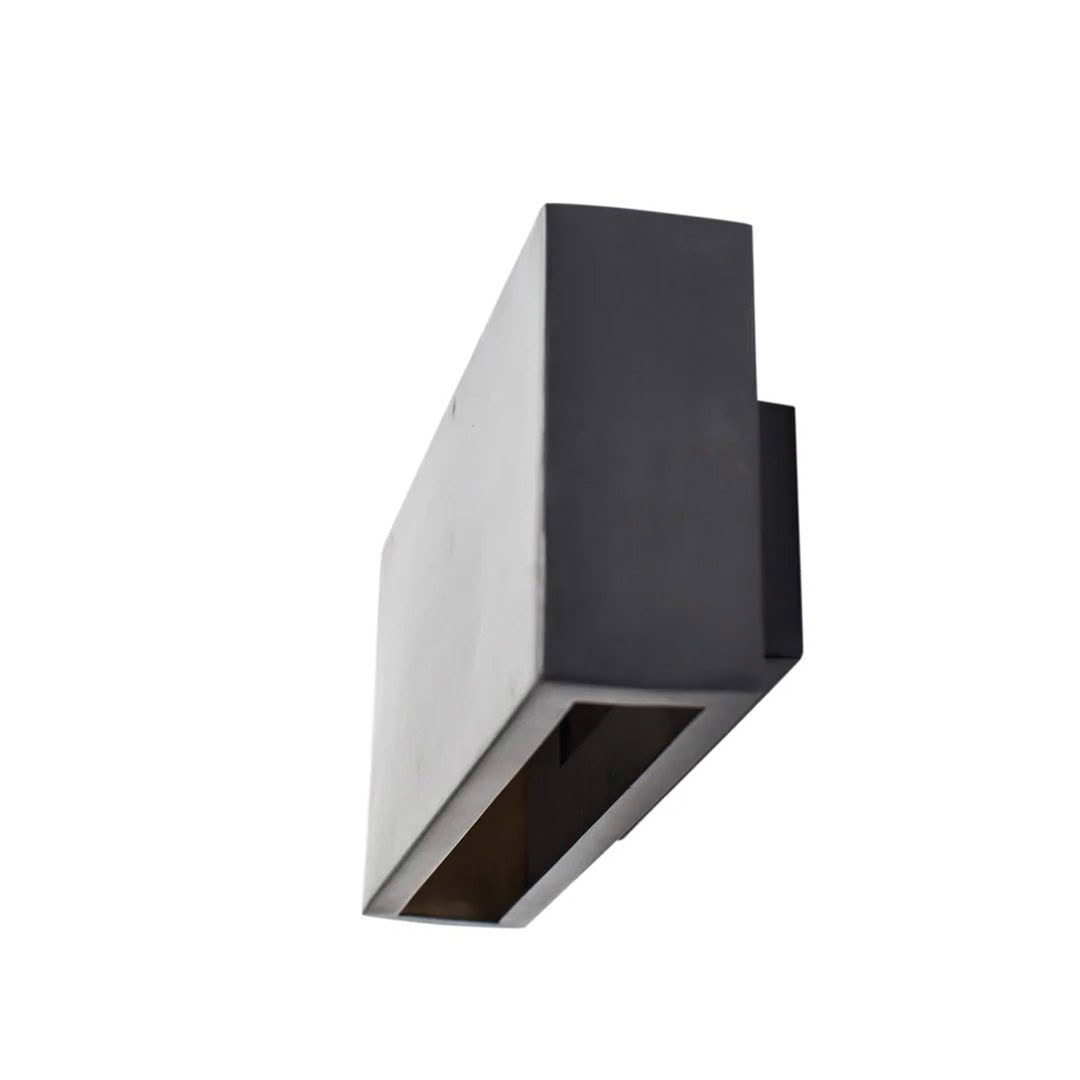 Modern black wall-mounted outdoor light fixture