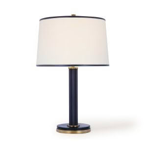 Riley Table Lamp - Natural Brass/Navy