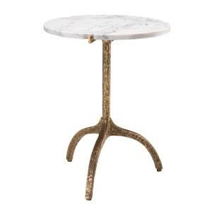 CORTINA SIDE TABLE - VINTAGE BRASS FINISH