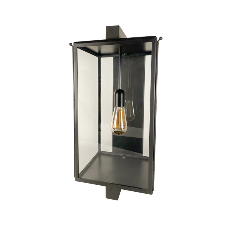 Modern outdoor wall lantern with Edison bulb