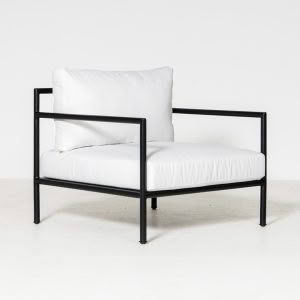 CABANA OUTDOOR ARMCHAIR - OFF-WHITE FABRIC