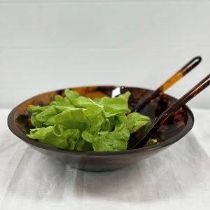 TORTOISESHELL SALAD BOWL - 29 x 8