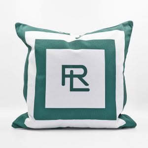 RL HOLTON CUSHION 55 x 55cm col. GREEN/WHITE