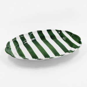 DOLCE VITA 39cm OVAL PLATTER - GREEN