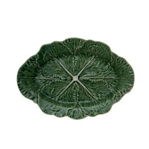 CABBAGE OVAL PLATTER 37.5cm col. NATURAL