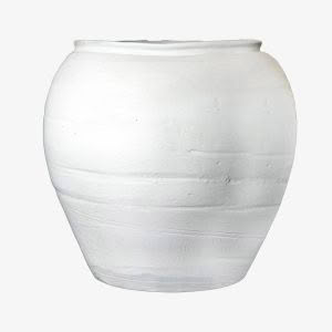 ANTIQUE WHITE PORCELAIN POT 35cm