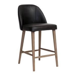 DUPONT LOW BARSTOOL - VINTAGE BLACK