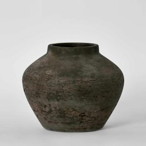 LANDIS VASE - SMALL - EARTH BROWN - 23.5cm DIA x 19cm H