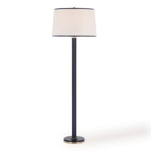 RILEY FLOOR LAMP - Natural Brass / Navy