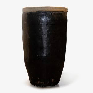 ANTIQUE BLACK POT - 92cm H