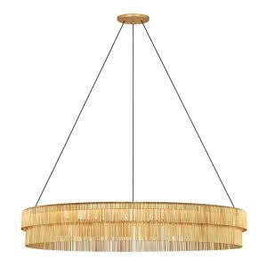 Differo 40" Layered Ring Chandelier - GILD