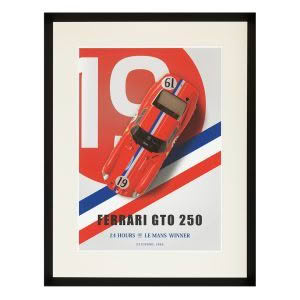 CLASSIC FERRARI PRINT - ST004 - BLACK FRAME