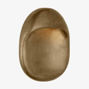 Esculpa 14" Elongated Wall Light - Brass